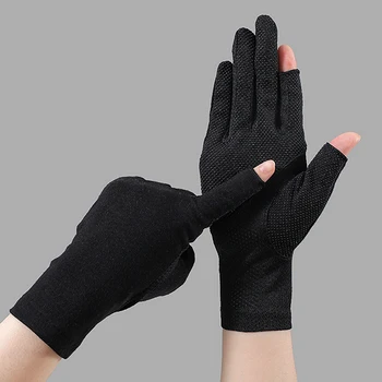 1 пара На открытом воздухе Дышащие перчатки Тонкие летние УФ-защита Водительские перчатки Дышащий сенсорный экран Велоспорт Варежки Женщины Вождение