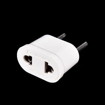 1 шт. Зарядное устройство Преобразователь для США преобразователя США США в ЕС EURO Europe Travel Power Plug Adapter Белый