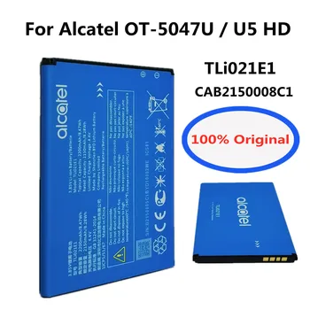 100% оригинальный аккумулятор TLi021E1 емкостью 2200 мАч для сменной аккумуляторной батареи мобильного телефона Alcatel OT-5047U / U5 HD CAB2150008C1