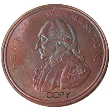 1795 Вашингтонская колосниковая медная копировальная монета
