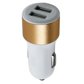 2 USB Автомобильное зарядное устройство 12-24 В Маленький универсальный автомобильный адаптер для зарядки Зажигалка USB Зарядное устройство Стабильный Удобный автомобильный USB-разъем USB C Автомобильный телефон