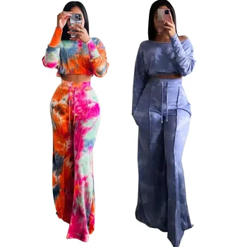 2024 Осень 2 шт. Африканская одежда для женщин Африканский топ с принтом с длинным рукавом Комплекты брюк Африканская одежда Dashiki S-3XL