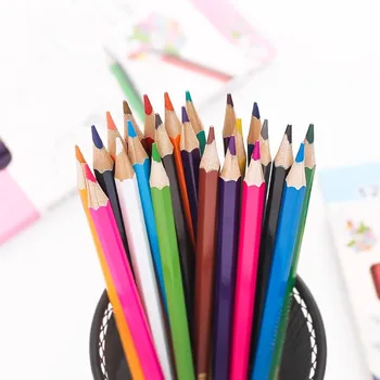 24 цвета Деревянные графитные карандаши Цветные карандашные художественные наборы Акварельный карандаш Рисование Рисование Живопись Набор карандашей Студенческие принадлежности