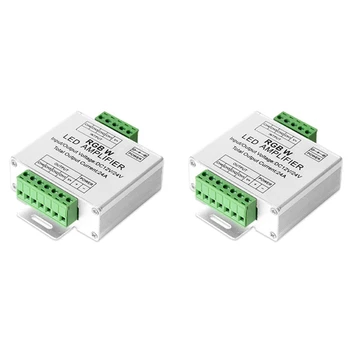 2X RGB / RGBW 5050 Контроллер усилителя светодиодной ленты Работа с 4-контактной / 5-контактной светодиодной лентой DC12V/DC24V 5050SMD