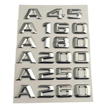 3D хромированные автомобильные буквы задний багажник значок CDI 4MATIC эмблема логотип для Mercedes A45 A160 A180 W176 A260 A200 W177 Наклейка Аксессуары