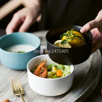 4,5 дюйма скандинавская керамическая миска для риса бытовая посуда для еды миска для супа миска матовая салатница маленькая миска для запекания