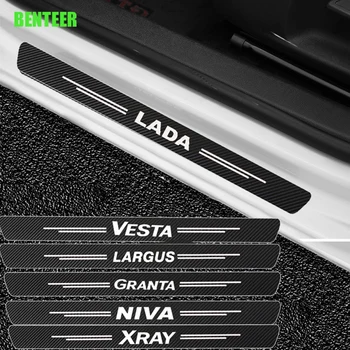 4pcs Наклейка на защиту двери автомобиля для Lada Vesta Xray Largus Granta NIVA Автоаксессуары