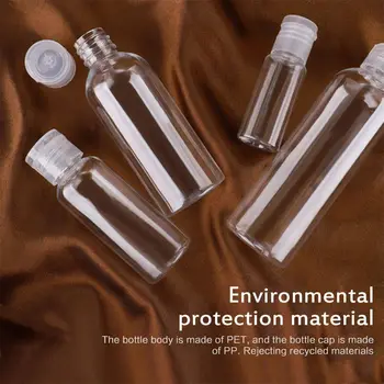 5-100 мл Пластиковая прозрачная многоразовая банка для лосьона Пустой контейнер Бутылка для шампуня