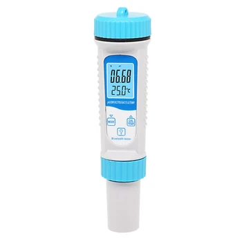 7 В 1 рН Измеритель PH / TDS / EC / ОВП / SALT / SG / Измеритель температуры Цифровой Bluetooth Монитор качества воды Тестер Простая установка