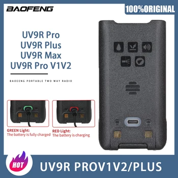 Baofeng Walkie Talkie UV-9R Pro V1 Поддержка аккумулятора Type-C Зарядная батарея для Baofeng UV-9R Plus Pro UV-XR Портативная рация