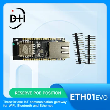 ETH01-EVO ESP32-C3 Серия плат для разработки Super Mini Hat WiFi Bluetooth-совместимый Ethernet 3 в 1 IoT Gateway Поддержка POE