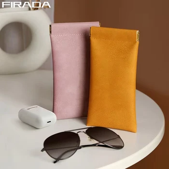FIRADA 2023 Новая сумка для хранения очков из искусственной кожи Автоматический закрытый чехол для солнцезащитных очков Водонепроницаемый чехол для очков