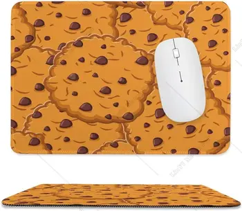Funny Cookies Chocolate Mouse Pad Симпатичный небольшой офисный компьютер Коврик для мыши для настольного ноутбука с нескользящим резиновым основанием 7,9×9,5 дюйма