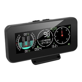 GPS спидометр Внедорожные аксессуары Автомобильный HUD Проекционный дисплей Сигнализация превышения скорости M60 Цифровой измеритель скорости Компас Инклинометр