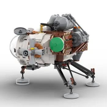 Hearthian Модель корабля с подставкой и кокпитом 778 деталей Строительные игрушки MOC Build