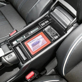 HRV Органайзер центральной консоли Совместим с аксессуарами Honda HR-V 2023 Вставка лотка Подлокотник Вторичный ящик для хранения Кронштейн Лоток