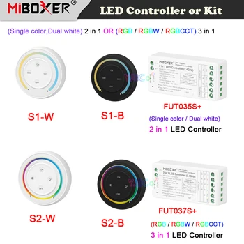Miboxer 2.4G Sunrise Дистанционный диммер Rainbow Диммер Одноцветный / CCT / RGB / RGBW / RGB + CCT Светодиодный контроллер для светодиодной ленты Лампа