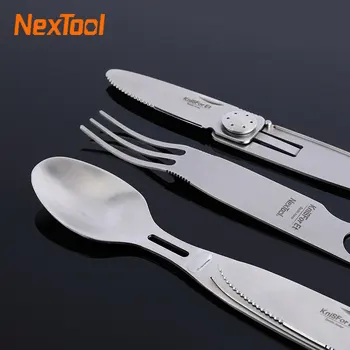 Mijia NexTool Многофункциональная посуда 3-в-1 Нож Вилка Ложка Набор Антикоррозийный антисептик из нержавеющей стали для кемпинга на открытом воздухе Picn