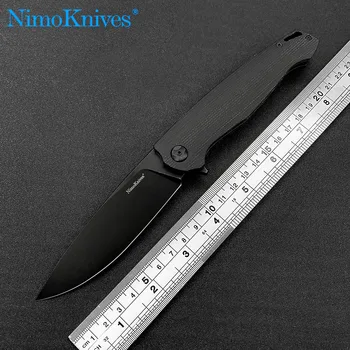 Nimoknives Карман Быстрый складной нож Охота Ножи для самообороны K110 Лезвие Micata Ручка Cool Black Tool