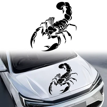 Scorpion Scratch Скрытые автомобильные наклейки Самоклеящиеся виниловые графические наклейки 48 см x 50 см Аксессуары для экстерьера автомобиля большого размера