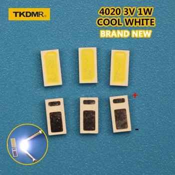 TKDMR 30 шт. Светодиодная подсветка 0,5 Вт 3 В 4020 48LM Холодная белая ЖК-подсветка для ТВ-приложения 4020C-W3C4