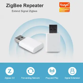 Tuya ZigBee Мини-усилитель сигнала Ретранслятор Ретранслятор сигнала Умный дом Умный Управление жизнью Работа с ZigBee Smart Gateway