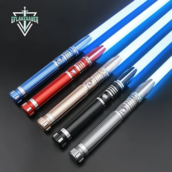 TXQSABER Тяжелый дуэльный световой меч RGB Металлическая ручка Плавный свинг Лазерный меч Neo Pixel SNV4 27 наборов Звуки Bluetooth Jedi Косплей