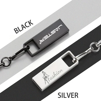  USB-накопитель с мини-ключом Sliver Black Metal Pen Drive 4 ГБ 8 ГБ 16 ГБ 64 ГБ 32 ГБ 128 ГБ Флэш-карта Memory Stick