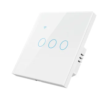 WiFi Smart Touch Switch 1/2/3 Gang Выключатель света Настенная кнопка Умный дом работает с приложением Smart Life через Alexa Home