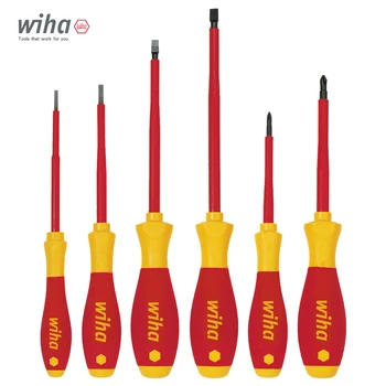 WIHA Tools Изолированная крестовая и шлицевая отвертка SoftFinish для электротехнических применений NO.320N|321N