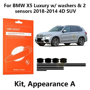 ZHUAIYA Дверные Краевые Ограждения Дверная Ручка Чашка Защитная Пленка Краска Тпу PPF Для BMW X5 Luxury с шайбами и 2 датчиками 2018-2014 4D SUV