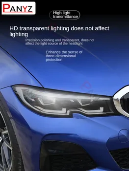  Автомобильные наружные фары Защита от царапин Защитная пленка Обертывание виниловых фар Ремонт фар для Audi A4 B8 B9 2020-2023 TPU