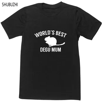  более дешевая цена футболка мужского бренда футболка Лучшая в мире футболка унисекс degu mum любитель домашних животных природа octodon чили летние топы