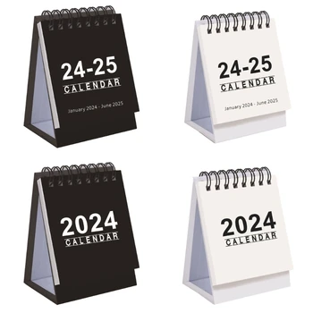  Большой ежемесячный мини-настольный календарь на 2024 год Календари из плотной бумаги и линейчатых блоков