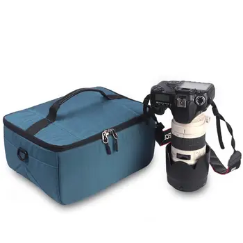  Водонепроницаемая сумка для камеры SLR Ударопрочные съемные разделители Объективы Чехол для хранения Портативные цветные линзы Защитный чехол