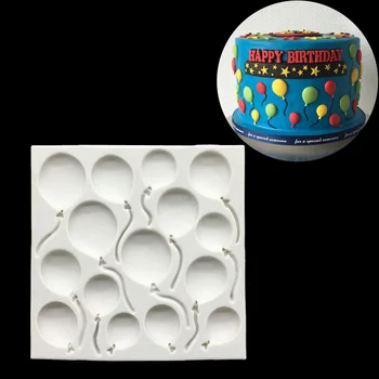 Воздушный шар Силиконовая форма Помадка Инструменты для украшения торта Sugarcraft Mold Печенье Кекс Шоколад Форма для выпечки