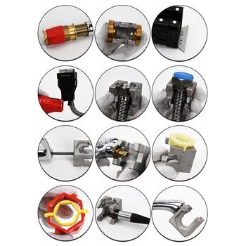  Гаечный ключ 18-в-1 Складной гаечный ключ для водопроводных труб Металлический пластиковый рукав для раковины Инструмент для ремонта сантехники для кухни