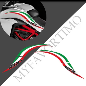 Для Ducati MULTISTRADA 1200 S 1200S Наклейки Наклейки Накладки на бак Захваты Газ Мазут Комплект Колено Протектор