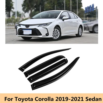 Для Toyota Corolla 2019 2020 2021 + седан автомобиль боковое стекло козырек дефлектор лобовое стекло для защиты от дождя навес