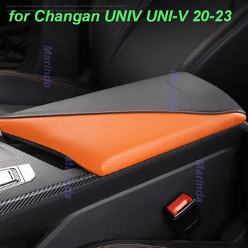  Защитный чехол для подлокотника в центре автомобиля для Changan UNIV UNI-V 2020-2023 Крышка ручки переключения передач Аксессуары для интерьера
