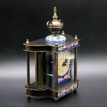 Коллекция антикварных часов: Классические эмалевые цветные перегородчатые часы Часы Механические часы Кулон Ручной часовой механизм