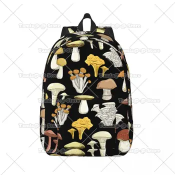 красивый мультяшный рюкзак с грибами для детского сада, ученика начальной школы, ретро грибная сумка, мальчик, девочка, дети, холст, дневной рюкзак
