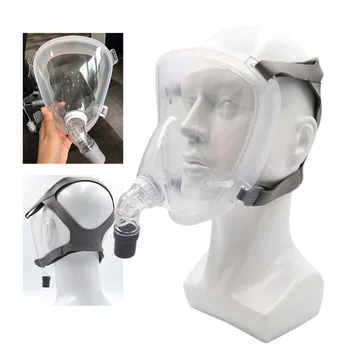 Многоразовая полнолицевая маска CPAP Аксессуары для автоматического СИПАП BiPAP с оголовьем Использование повязки для амортизаторов во время путешествий Апноэ во сне и храпа