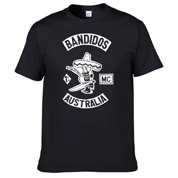 Мотоциклетный клуб Bandidos Mc Австралия Футболка унисекс 100% хлопок мужчины и женщины футболка топ продаж N01