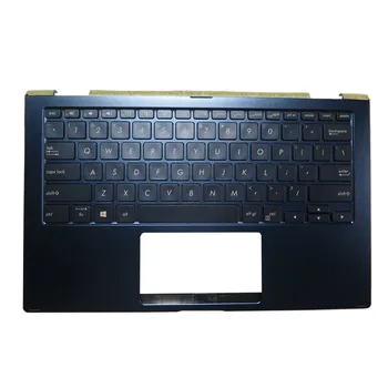 Ноутбук PalmRest&keyboard для ASUS Q326FAA синий верхний чехол с подсветкой Клавиатура США