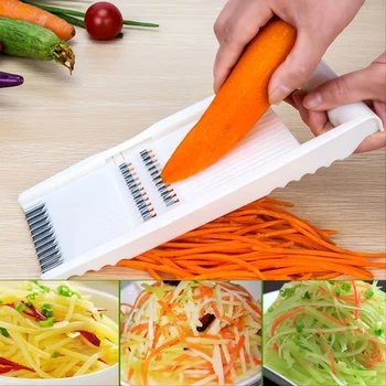 Обновите свою кухню с помощью этой многофункциональной 4-лопастной овощерезки и терки - 10,3 x 4,1 дюйма