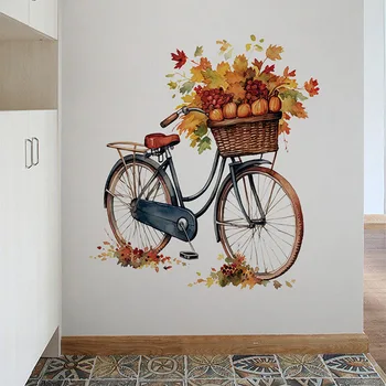 Осенний велосипед, гостиная, спальня, прихожая, крыльцо, фон, украшение, настенная паста
