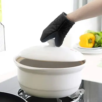  Перчатки для приготовления пищи могут зависеть от силиконовых прихваток для приготовления пищи Термостойкие перчатки для выпечки Нескользящая перчатка