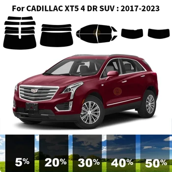  предварительно нарезанная нанокерамика автомобиль УФ тонировка окон комплект автомобильная оконная пленка для внедорожника CADILLAC XT5 4 DR 2017-2023