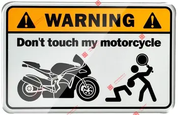 Предупреждение Не трогайте наклейку с наклейкой на топливный бак мотоцикла Защитный чехол для General Kawasaki Yamaha Honda Suzuki KTM Ducati